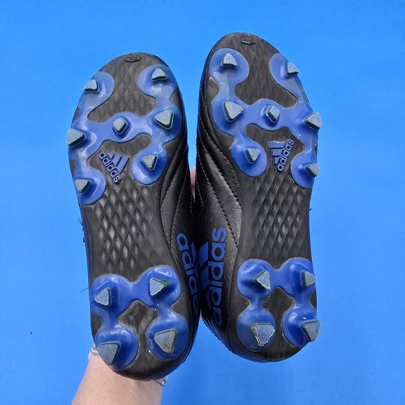 Adidas Boy's Goletto Vii FG J Black/Royal Soccer‎ Shoes FV2894 Size 13K - Picture 8 of 9
